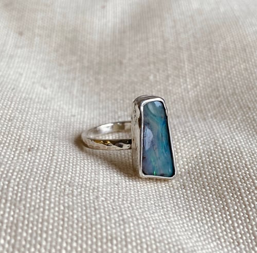 Image of Australian Boulder Opal ring