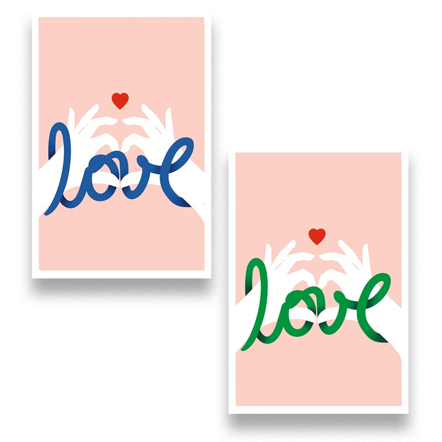 Image of Carte postale "LOVE"
