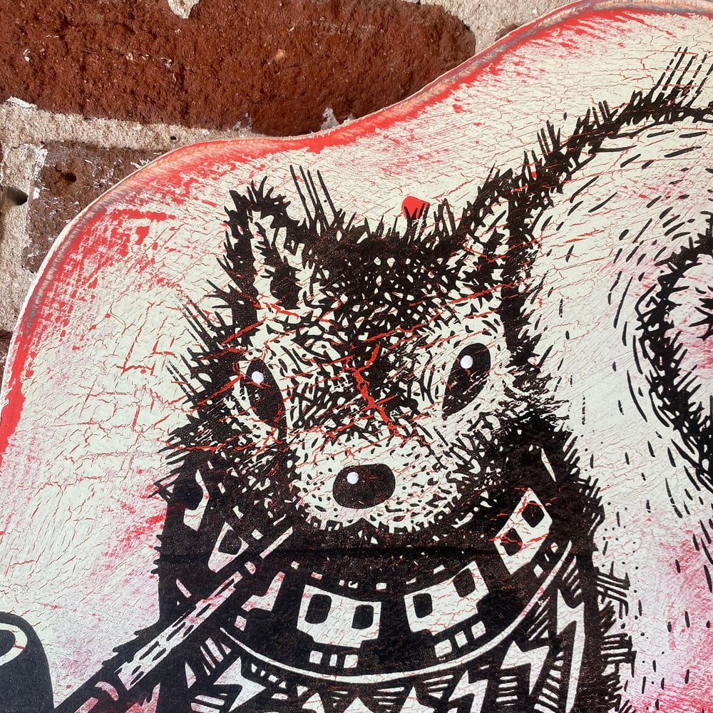 Image of Pretentious Squirrel on Aged Ply