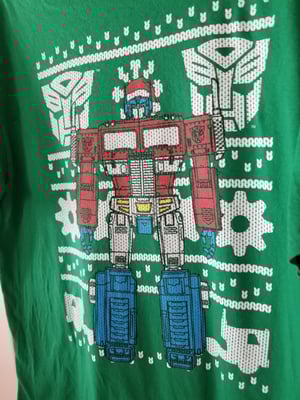 Optimus Prime Ugly Sweater Tee Size XL