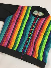 Image 4 of Rainbow Stripe Crop Top 