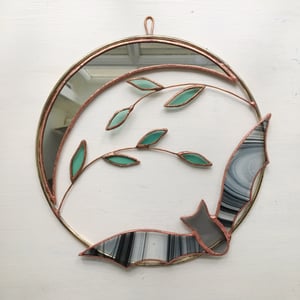 Image of Bat and Crescent Moon Wreath