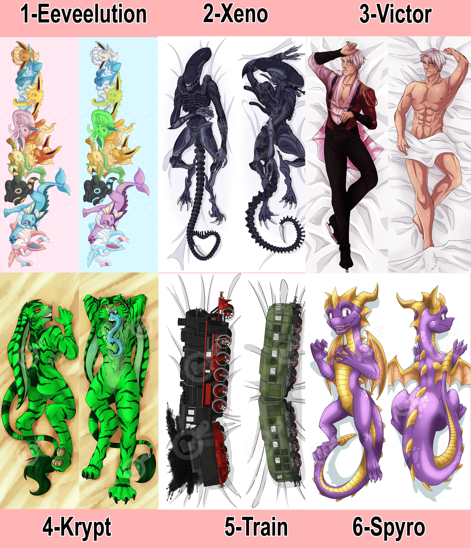 Body Pillowcases - Dakimakura 50x150cm