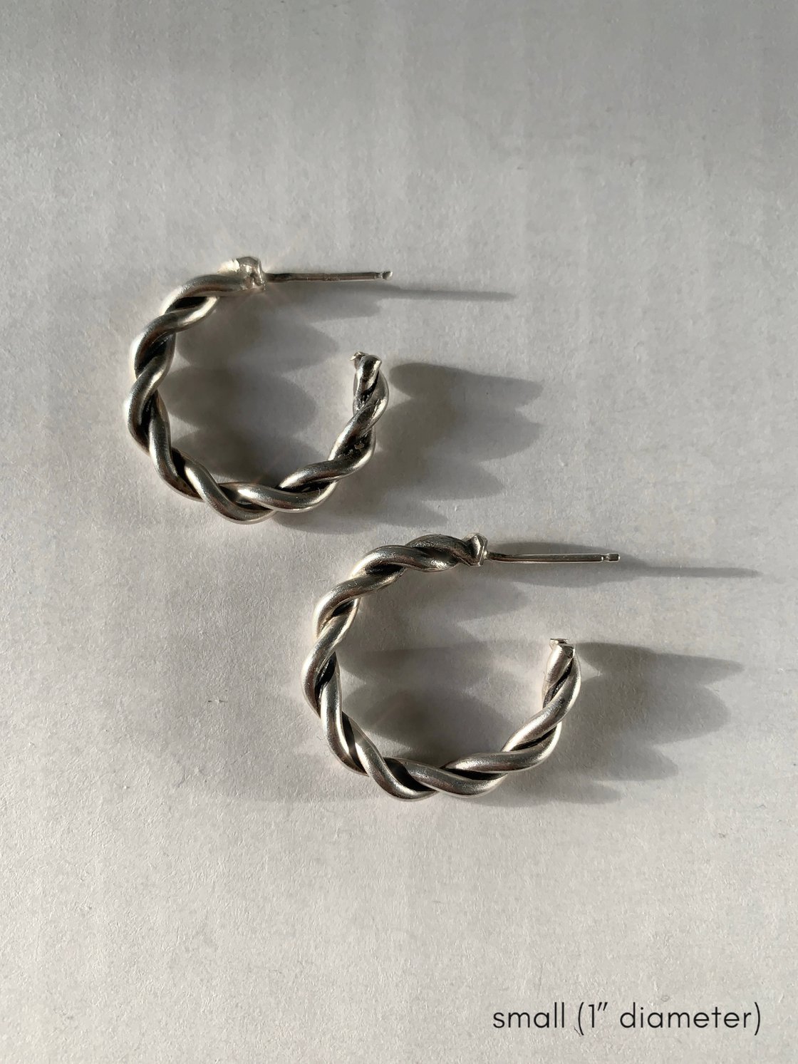 Image of Small Lasso Hoops, two sizes 