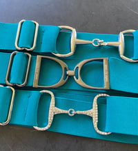 Image 3 of 1.5” sale belts blue and greens 