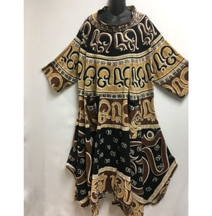 Image of OM Caftan Dress - Hand woven - Hand Block Printed Cotton