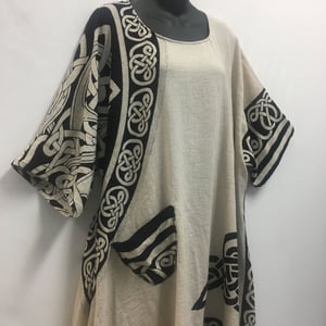 Image of Celtic Tunic/Dress - Cotton - Hand woven - Hand Block Printed