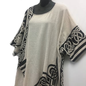 Image of Celtic Tunic/Dress - Cotton - Hand woven - Hand Block Printed