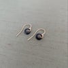 14k Gold and Sterling Silver Loop Earrings