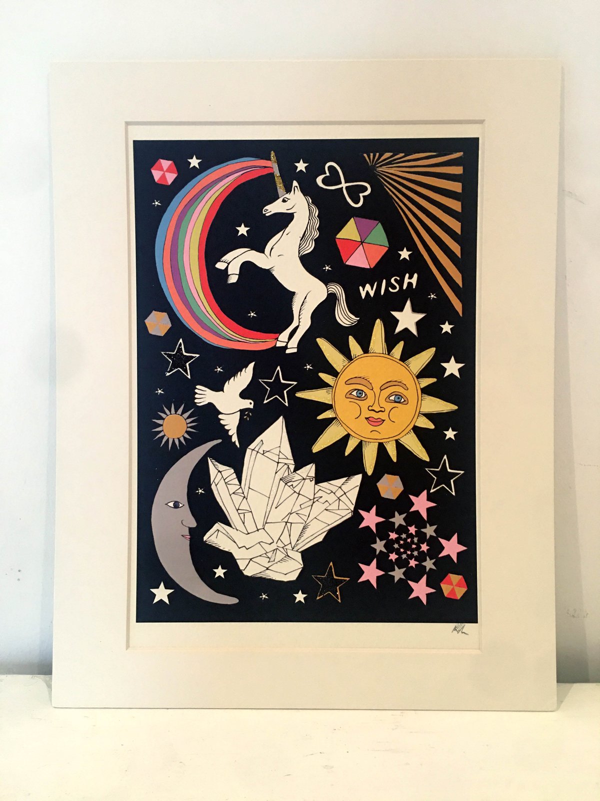 Celestial Glitter Tattoo Print