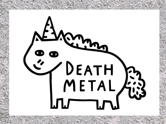Image of Death Metal Print 