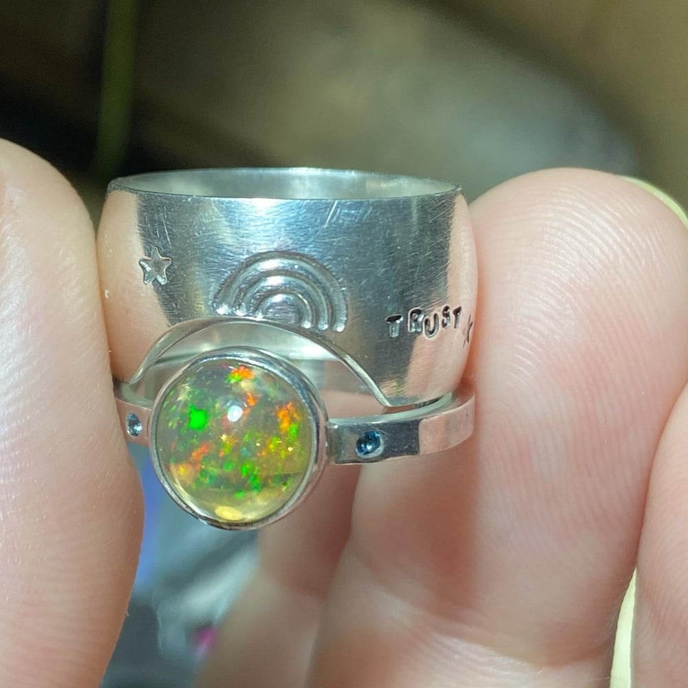 Image of Rainbow arc ring