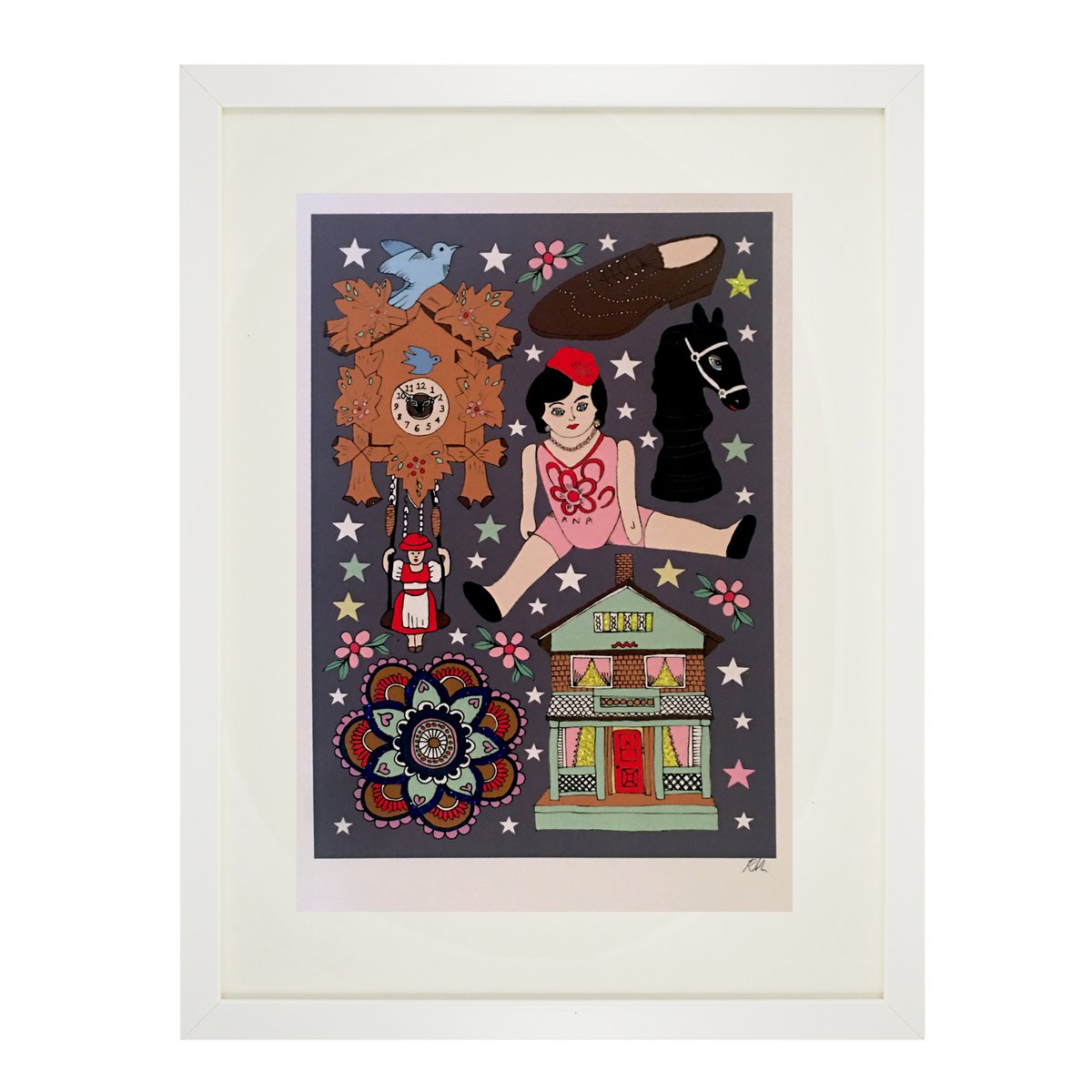 Dolls House Glitter Tattoo Print