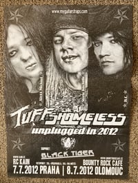 Image 1 of Shameless Tuff wall poster Prague Czech Republic Tour 2012 Stevie Rachelle Glam