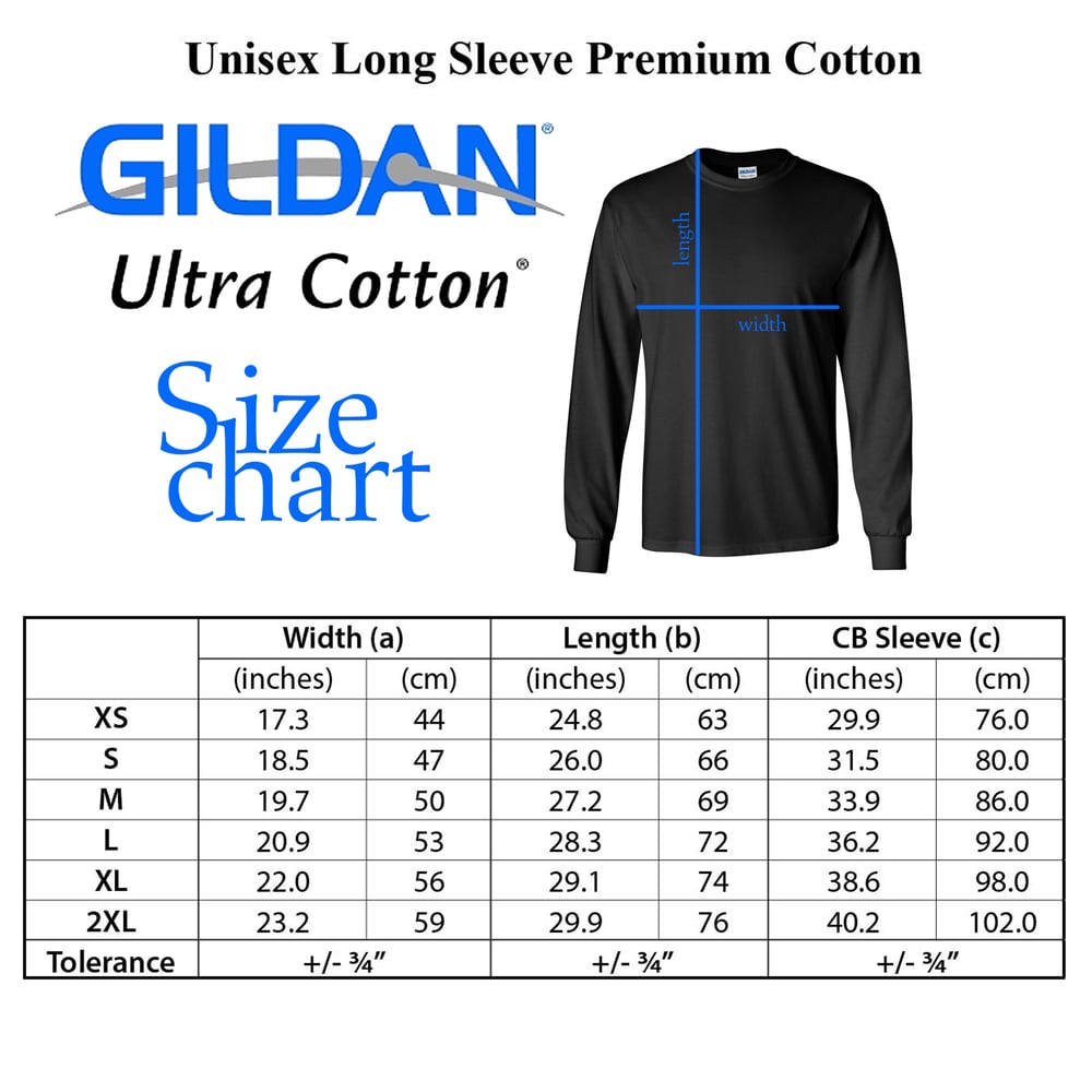 Gildan Ultra Cotton Size Chart