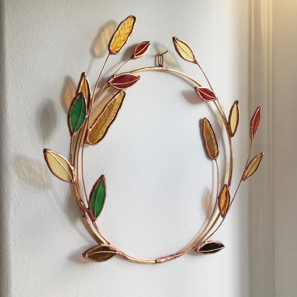 Image of Autumnal Leaf Wreath no.2