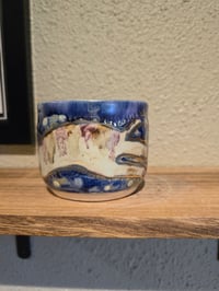 Image 6 of Silly Droopy Folk Art Cat Cup