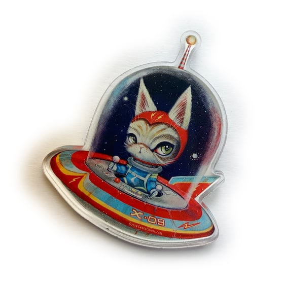 Image of Spacecat X-09 (Acrylic Pin)