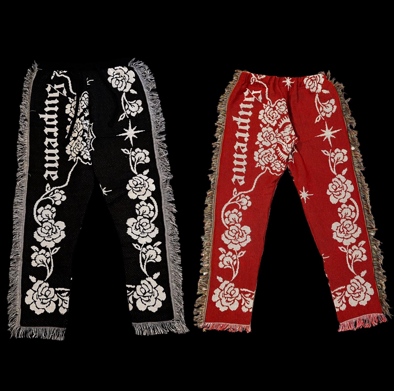 SUPREME 17SS 666 5-Pocket Jean Total pattern print denim pants (32