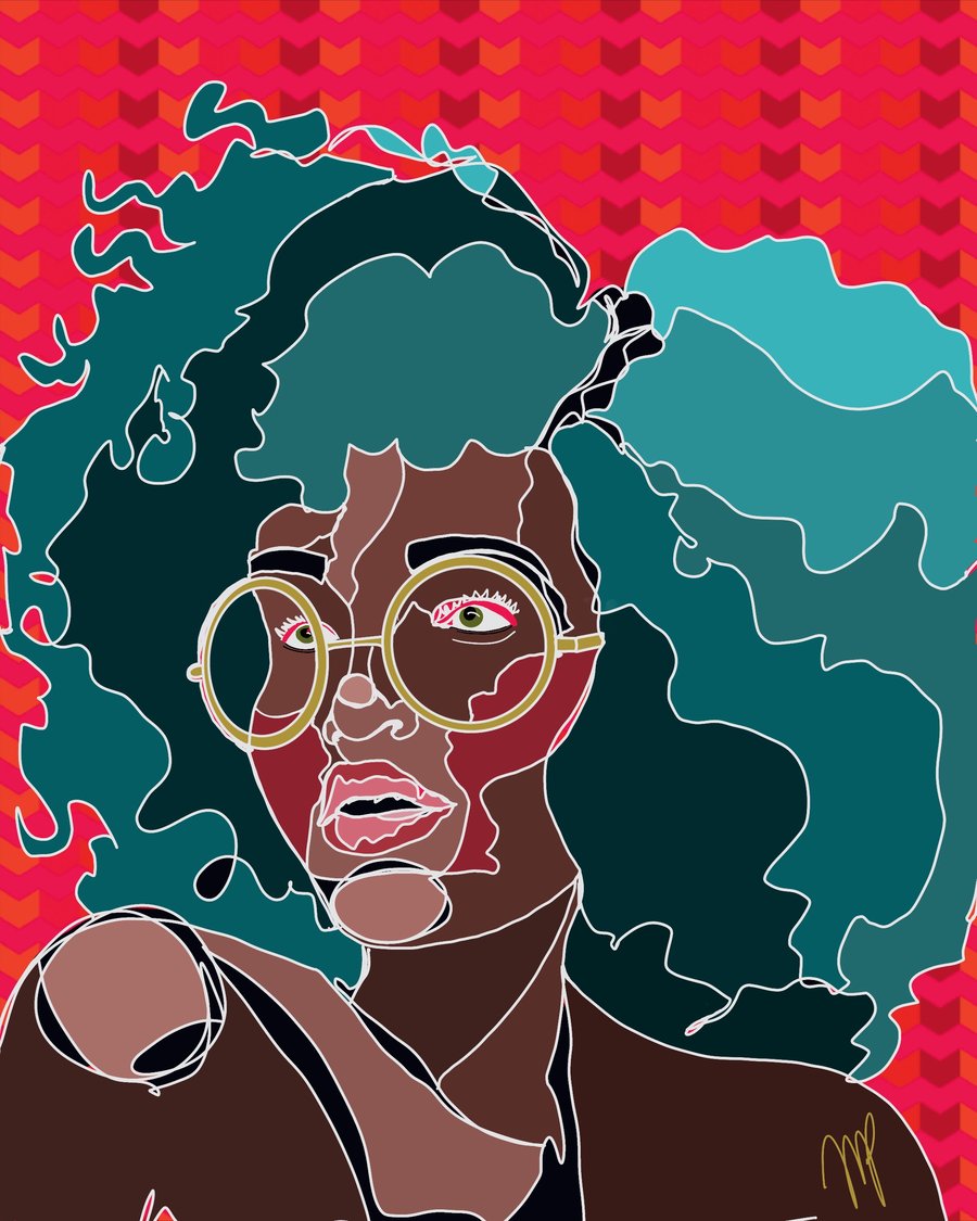 Image of "Cyan" Art Print