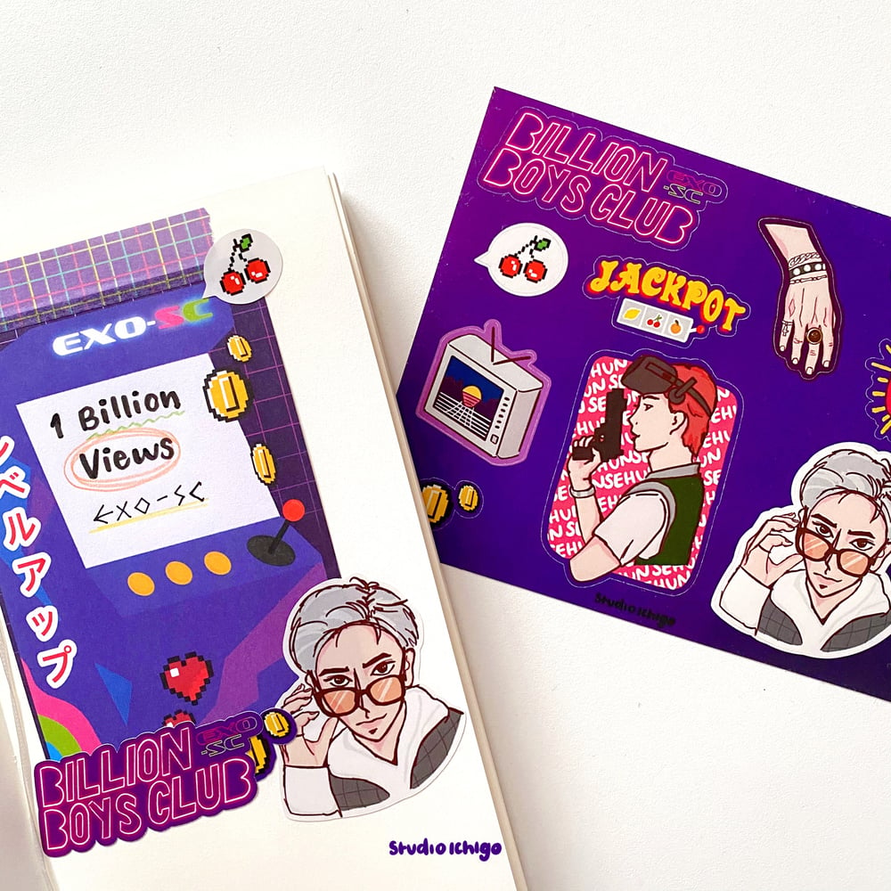 Image of EXO-SC Billion Boys Club Sticker Sheet