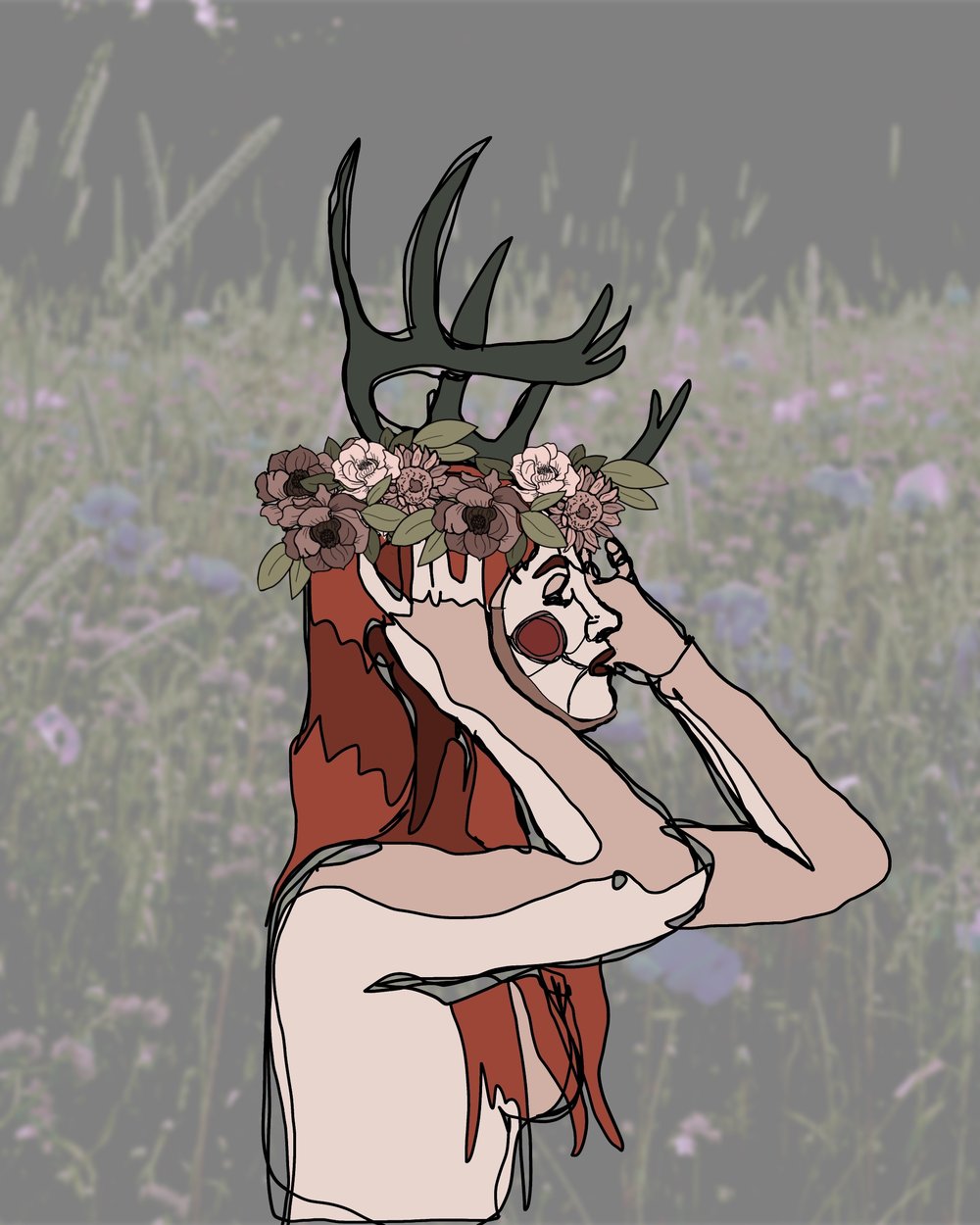 Image of "Elk" Art Print