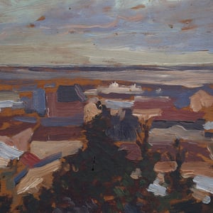Image of Swedish oil painting,  landscape, HELGE KEMNER (1883 - 1934)