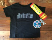 Child T-shirt- Chicago Skyline Black 