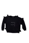 UNIKAT "Birth_Death_HAHA" Black sweater