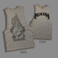 SLEEVELESS GREY TEE 