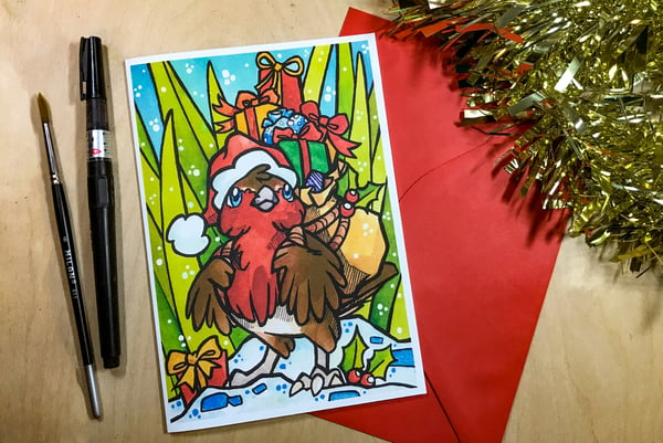 Image of Christmas Robin - Card