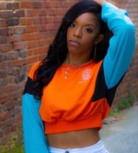 Image 5 of Signature multi-colored crop hoodie