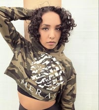 Image 2 of Camo Collection Crop Hoodie