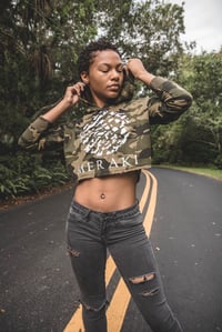 Image 1 of Camo Collection Crop Hoodie