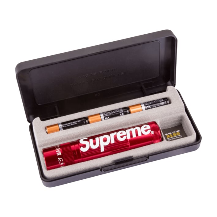 Supreme Maglite Xl50 Led Light Red - (USED)