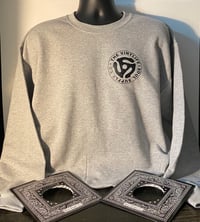 Image 1 of (Logo) SSC • CREWNECK - Grey & Blk Prnt