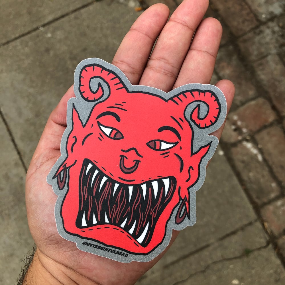 Devils Head Sticker