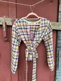Image 2 of Flannel Wrap in Chestnut Check