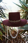 Wide Chain Hatband 