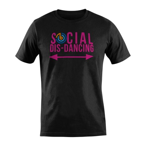 Social Dis Dancing T Shirt Cerise