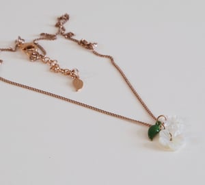 Image of Collier Cerises Blossom - Doré Or Rose