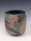 Earthy Textured Barrel Vase