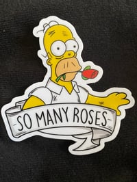 So many roses sticker 