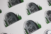 mini tombstone sticker