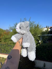 Image 2 of Grey Snuggle Kitty (Weighted)