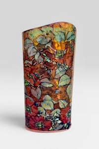 Image 1 of “Wild Rose”  reduction lustre vase 