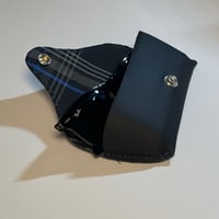 Image 1 of Sunglasses / Glasses Custom Case Napa leather with mk7 BLUE plaid 