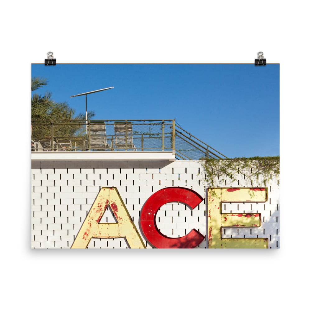 Image of ACE PALM SPRINGS NAME TAG