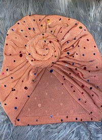 Image 4 of Youth Polka Dot Head Wrap 