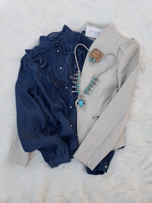 Image of Denim Blouse 